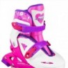 NJ/NA0321 A WHITE-PINK SIZE L (36-40) IN-LINE SKATES NILS EXTREME