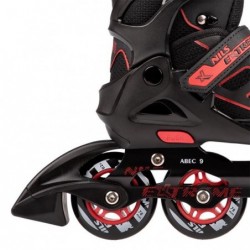 NA14174 A BLACK-RED SIZE M IN-LINE SKATES NILS EXTREME