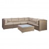 Garden furniture set SEVILLA NEW modular sofa, table, cappuccino