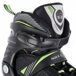 NA9080 BLACK/GREEN SIZE S (31-34) NILS EXTREME INLINE SKATES