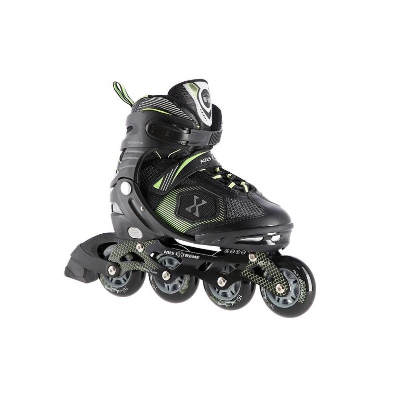 NA9080 BLACK/GREEN SIZE M (35-38) NILS EXTREME INLINE SKATES