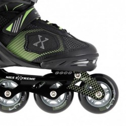 NA9080 BLACK/GREEN SIZE M (35-38) NILS EXTREME INLINE SKATES