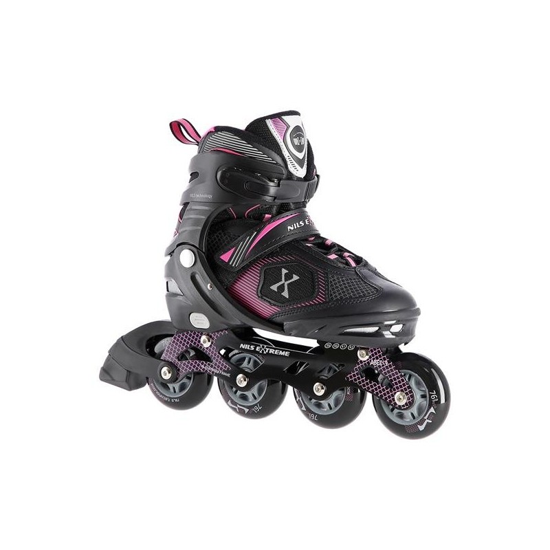 NA9080 BLACK/PURPLE SIZE S (31-34) NILS EXTREME INLINE SKATES