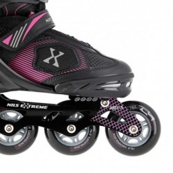 NA9080 BLACK/PURPLE SIZE S (31-34) NILS EXTREME INLINE SKATES