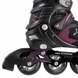 NA9080 BLACK/PURPLE SIZE M (35-38) NILS EXTREME INLINE SKATES