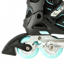 NA14174 A BLACK-MINT SIZE S (31-34) IN-LINE SKATES NILS EXTREME