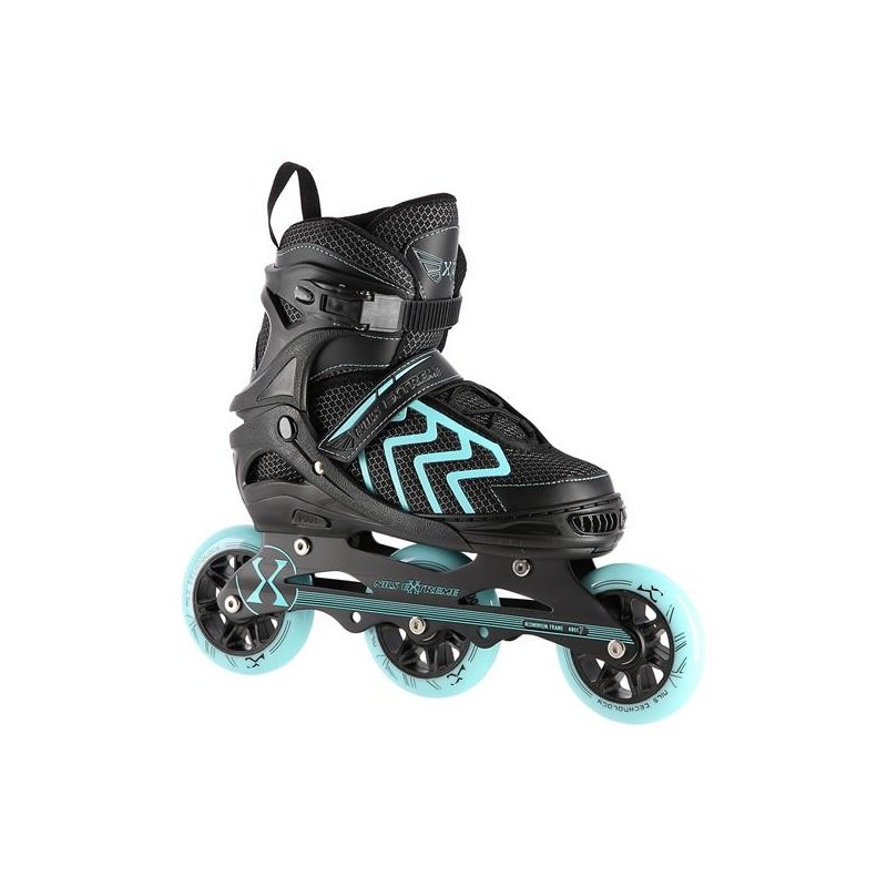 NA19318 BLACK-TURQUOISE SIZE M (35-38) IN-LINE SKATES NILS EXTREME