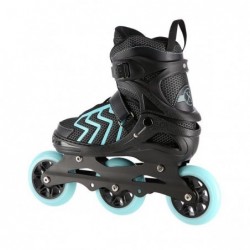 NA19318 BLACK-TURQUOISE SIZE M (35-38) IN-LINE SKATES NILS EXTREME