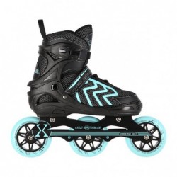 NA19318 BLACK-TURQUOISE SIZE M (35-38) IN-LINE SKATES NILS EXTREME