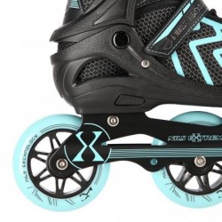 NA19318 BLACK-TURQUOISE SIZE M (35-38) IN-LINE SKATES NILS EXTREME