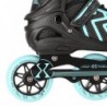 NA19318 BLACK-TURQUOISE SIZE L (39-42) IN-LINE SKATES NILS EXTREME