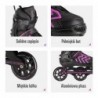 NA19318 BLACK-VIOLET SIZE S (31-34) IN-LINE SKATES NILS EXTREME