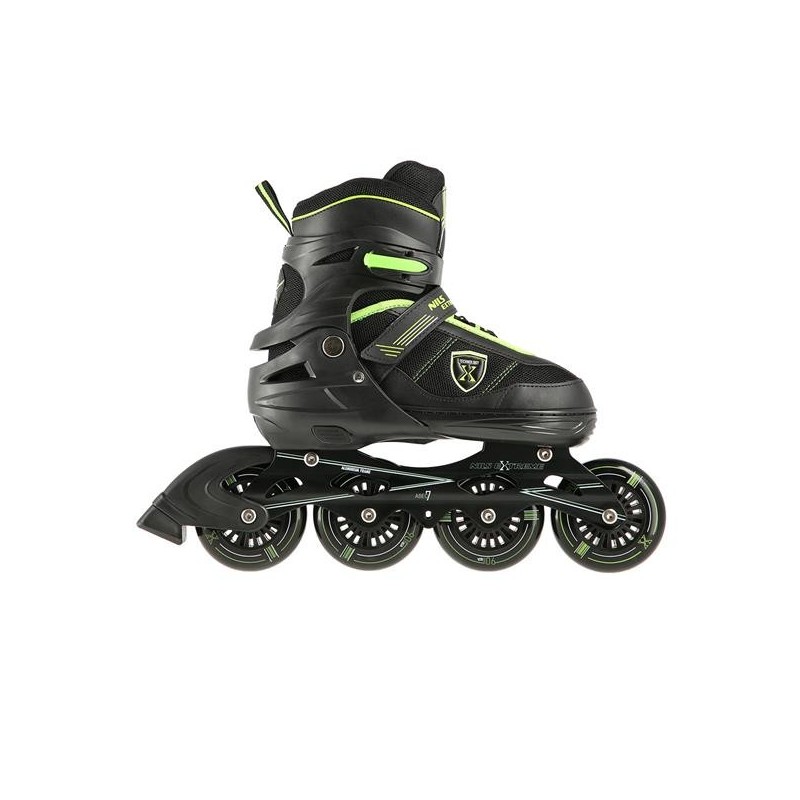 NA19088 BLACK-GREEN SIZE S (31-34) IN-LINE SKATES NILS EXTREME