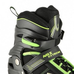 NA19088 BLACK-GREEN SIZE S (31-34) IN-LINE SKATES NILS EXTREME