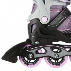 NA11008 GRAY-VIOLET SIZE M (35-38) IN-LINE SKATES NILS EXTREME