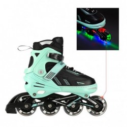 NA11230A GREEN LED SIZE M(35-38) IN-LINE SKATES NILS EXTREME
