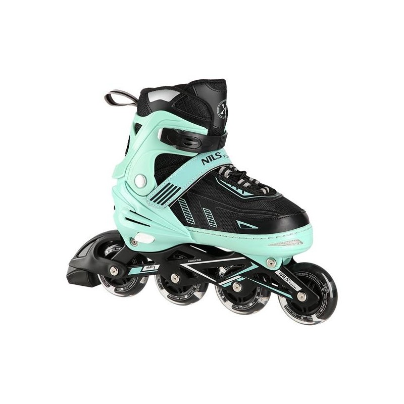 NA11230A GREEN LED SIZE L(39-42) IN-LINE SKATES NILS EXTREME