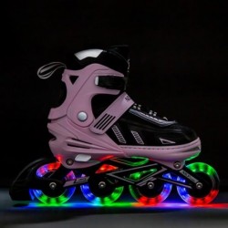 NA11230A PINK LED SIZE L(39-42) IN-LINE SKATES NILS EXTREME