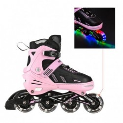 NA11230A PINK LED SIZE L(39-42) IN-LINE SKATES NILS EXTREME