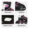 NA1169A PINK SIZE L(39-42) IN-LINE SKATES NILS EXTREME