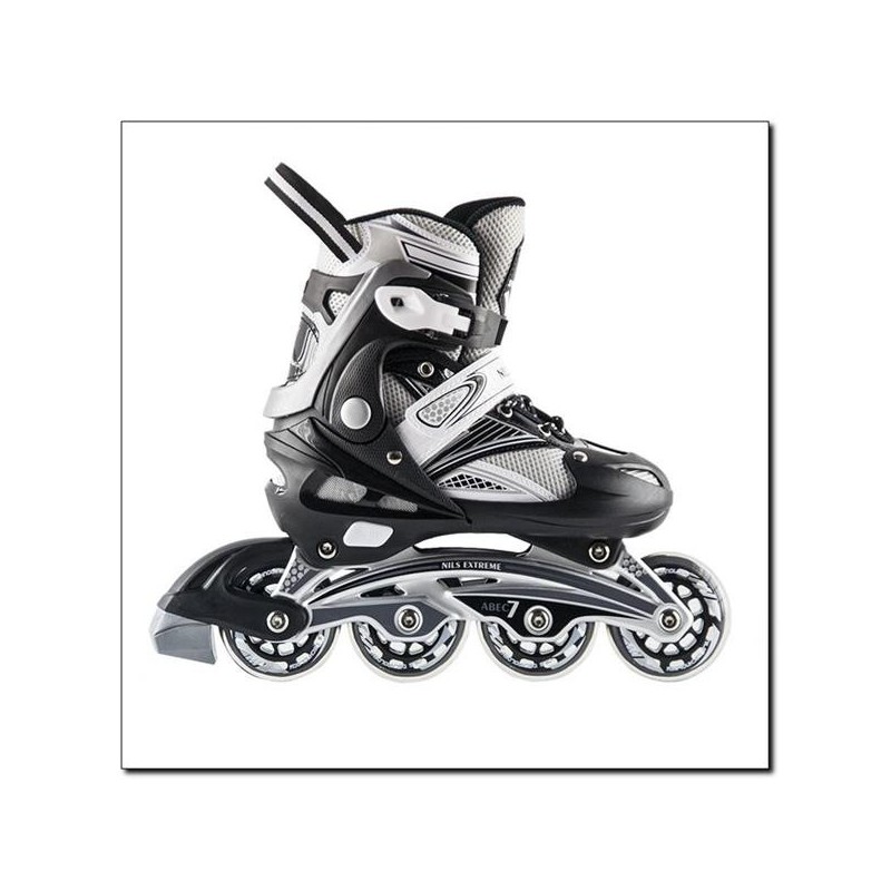 NA0326 A BLACK SIZE S (30-33) ROLLER-INLINE SKATES NILS