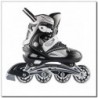 NA0326 A BLACK SIZE S (30-33) ROLLER-INLINE SKATES NILS