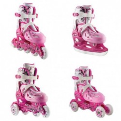 NH0320 A SET 4in1 PINK, SIZE M(35-38) INLINE/ICE-SKATES NILS EXTREME