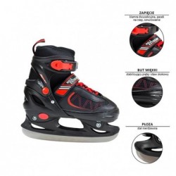 NH7103 A BLACK/RED SIZE L HOCKEY ICESKATES NILS EXTREME