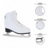 NF8565 S WHITE SIZE. 36 FIGURE ICE SKATES NILS EXTREME