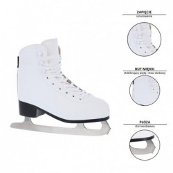 NF8565 S WHITE SIZE. 39 FIGURE ICE SKATES NILS EXTREME