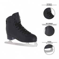 NF8565 S BLACK SIZE. 37 FIGURE ICE SKATES NILS EXTREME