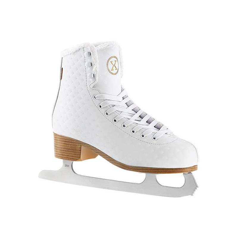 NF14619 S WHITE SIZE. 38 FIGURE ICE SKATES NILS EXTREME