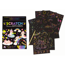 Scratch Coloring Book For Kids Unicorns