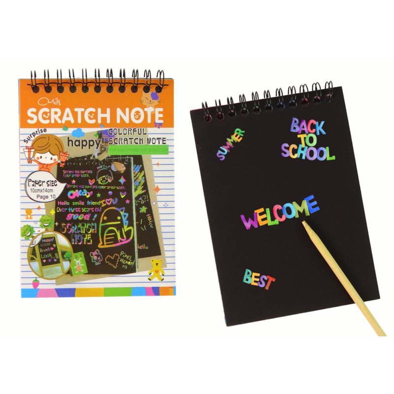 Scratchboard Notes For Kids Orange