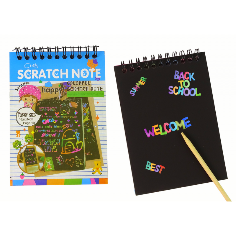 Scratchboard Notes For Kids Blue