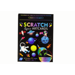 Scratch Coloring Book For Kids Outer Space