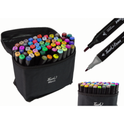 Set of 60 Double-sided Alcohol Markers Pro Touch + Bag