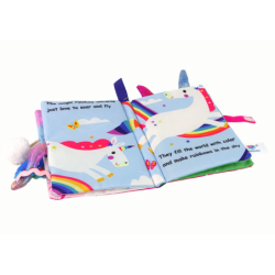 Soft Book Colorful Unicorn