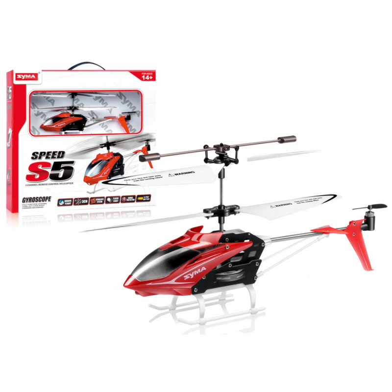 Red S5 RC SYMA Helicopter