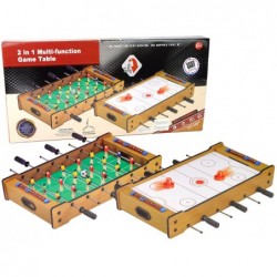 Wooden 2 in 1 Foosball table and air hockey table