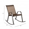 Кресло-качалка DUBLIN, 90x63xH91cм, cиденье и спинка  textiline, цвет  золотисто-коричневый