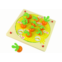 Wooden Carrots Memory Game