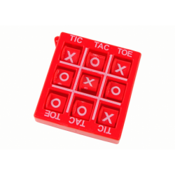Tic Tac Toe Game 4.5 cm Red