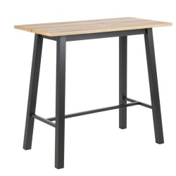 Bar table CHARA 117x58xH105cm, oak black