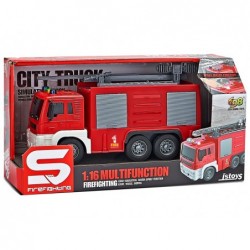 Interactive 1:16 scale Multifunctional Fire Brigade Sprays water from the fire hose