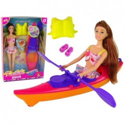 Set Doll Accessories Kayak Pink