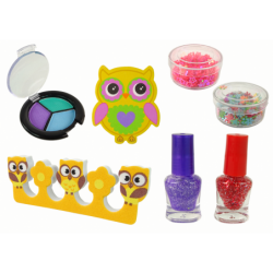 Owl nail art makeup set