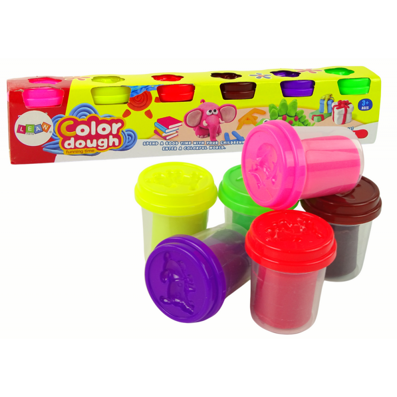 Animal Play Dough Set 6 Colors Cups