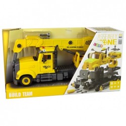 Crane Truck for Unscrewing and Twisting Yellow