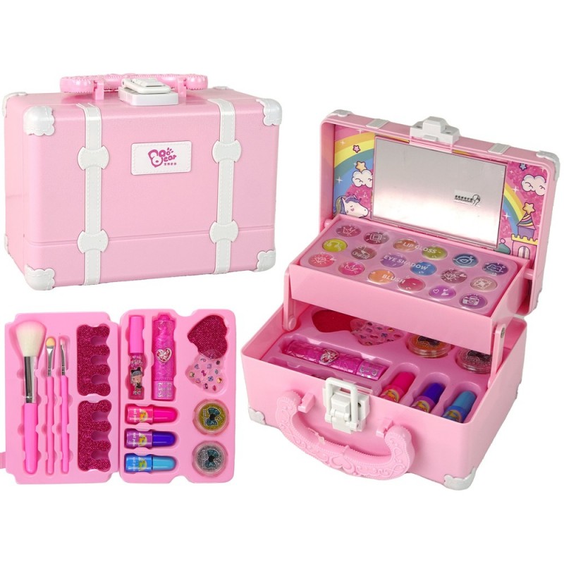 Set of Beauty Makeup Trunk Pink Unicorn